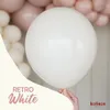 Retro WhiteKalisan latexové balóniky, biele, 30 cm, 100 Náhľad obrázku produktu 2