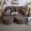 Dětská modulární pohovka Pocket 120 cm z žebrovaného Náhled obrázku produktu 3