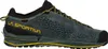 TX2 Evo Leather Zustiegsschuh von La Sportiva in Grau mit gelben Akzenten; seitliche Ansicht. Produktbild-Vorschau