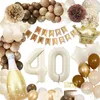 Boho balónky ke 40. narozeninám - dekorace s béžovými Náhled obrázku produktu 1
