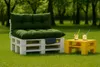 Palettenkissen Set Grün – Sitzkissen 120×60 cm & Produktbild-Vorschau 7