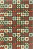 Folkloristische Blumenillustration – Vinylteppich – 60x90 Produktbild-Vorschau 1