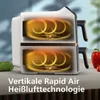 Philips Airfryer Heißluftfritteuse mit zwei vertikalen Produktbild-Vorschau 4