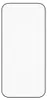 A white screen protector with rounded corners on a white background. Produktbild-Vorschau