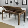 Skye Decor, Milan 516 - Walnut, Esstische, Nussbaum, 145 x Produktbild-Vorschau 3