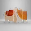 Bild auf Leinwand - Leinwandbild - 5 Teile - Orange Produktbild-Vorschau 3