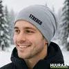 Huuraa Beanie Streber Schriftzug Heather Grey One Size Produktbild-Vorschau 2