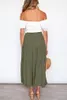 ASKSA Femme Elégante Maxi Jupe Elastique taille haute Voir les images du produit 3