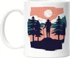 Natur Tasse Weiß Gewässer Berg Berge Natur Wandern Produktbild-Vorschau 1