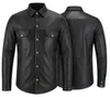 Lederhemd Herren Motorradhemd Lederjacke, Größe:52/L, Produktbild-Vorschau 3