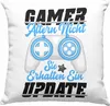 Trendation - Gamer Deko-Kissen mit Füllung 40x40 Geschenk Produktbild-Vorschau 1