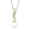 Süsswasser Perlen Set 925 Silber Gold 50cm Halskette mit Produktbild-Vorschau 3