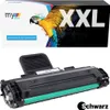 A product shot of a toner cartridge and its packaging. Produktbild-Vorschau