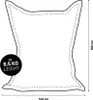 LUMALAND Sitzsack In-& Outdoor Karo 380l grau/blau Voir les images du produit 12