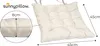 Sunnypillow 4er Set Stuhlkissen mit Bändern 45x45 cm Produktbild-Vorschau 2