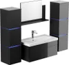 HOME DELUXE - Badmöbel-Set - WANGEROOGE BIG Schwarz - Produktbild-Vorschau 2