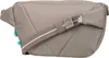 A close-up view of a gray sling bag against a white background. Voir les images du produit
