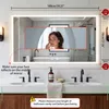 WISFOR LED Badspiegel 100x70 cm mit Beleuchtung Touch Produktbild-Vorschau 8