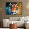 MuchoWow® - Leinwandbilder - Tiger - Tiere - Ölgemälde - Produktbild-Vorschau 5