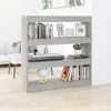 vidaXL Police na knihy / rozdělovač místností Concrete Grey Náhled obrázku produktu 2