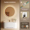 KUTAS – Runder LED Badezimmerspiegel 60 cm – Anti-Beschlag Produktbild-Vorschau 12