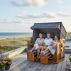 Strandkorb XXL 3 Sitzer für Garten & Terrasse aus Produktbild-Vorschau 3