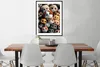 MuchoWow® Gerahmtes Poster Katze - Design - Braun - Grau - Produktbild-Vorschau 3