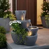 Springbrunnen Botana mit Beleuchtung Gartenbrunnen Produktbild-Vorschau 5