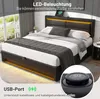 Flieks čalúnená posteľ 160x200cm s USB, hydraulická Náhľad obrázku produktu 5