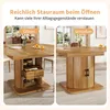 5-teiliges Esstisch-Set mit Ausziehtisch & 4 Stühlen Produktbild-Vorschau 4