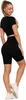 Schwarze Radlerhose Damen Push-Up Leggings Hohe Taille Produktbild-Vorschau 3