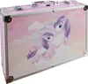 A pink suitcase with unicorn graphics. Náhled obrázku produktu