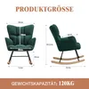 Schaukelstuhl Schaukelsessel Relaxsessel Gepolsterter Produktbild-Vorschau 2