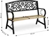 Záhradná lavica s operadlom 122 x 88,5 x 55,5 cm Pohovka Náhľad obrázku produktu 10