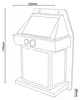 Nástenné svietidlo LED, detektor pohybu, čierne, H 17 cm Náhľad obrázku produktu 8