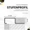 Edelstahl Stufenprofil Fliesen Treppen schwarz anthrazit Produktbild-Vorschau 4