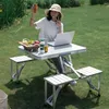 Klapp-Tisch Mit Koffer-Tragegriff Für Camping Und Garten Produktbild-Vorschau 2