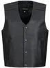 PAULGOS Lederweste Biker Kutte Clubweste Chopper Weste 100% Produktbild-Vorschau 1