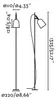 Stehleuchte STUDIO grün 132,5 cm Höhe mit Produktbild-Vorschau 4