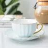 Porzellanbecher Blau 220ml Gold Edge Elegance Kaffee Produktbild-Vorschau 2