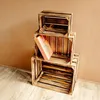 Creative Deco 3x Drevená debna s plameňom | 40x30x15cm | Náhľad obrázku produktu 7