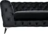 BELIANI Sofa Schwarz Samtstoff 3-Sitzer Chesterfield Stil Produktbild-Vorschau 7