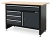 Weber Werkbank mit Schubladen grau schwarz 120 x 60 x 86 cm Produktbild-Vorschau 1