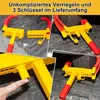 Izrielar antidémarrage remorque voiture acier griffe à pneu Voir les images du produit 4