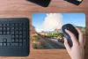 MuchoWow® Mauspad Mousepad Ein bunter Dampfzug in einer Produktbild-Vorschau 4