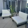 Lounge-Sessel HWC-H54, Garten-Sessel, Spun Poly Akazie Holz Produktbild-Vorschau 12