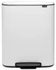 BRABANTIA bidone a pedale Bo 2 bidoni 30+30 L Bianco Anteprima dell’immagine prodotto 1