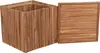 Teakbox Oxford mit Sitzkissen Teakholz massiv Hocker Garten Produktbild-Vorschau 3