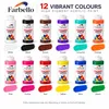 FARBELLO Acrylfarben Set 12 x 120 ml – Hochpigmentiert, Produktbild-Vorschau 2