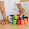 Kugeln in Tassen Montessori Spielzeug Holzsortierspiel 12 Produktbild-Vorschau 4